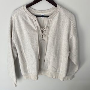 Old Navy Lace Up Sweatshirt
